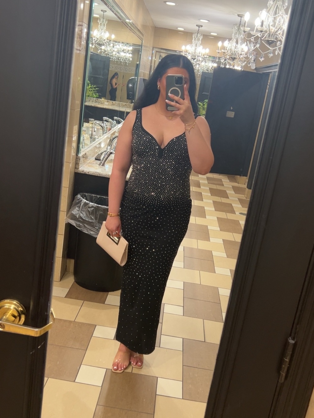 Rhinestone gown